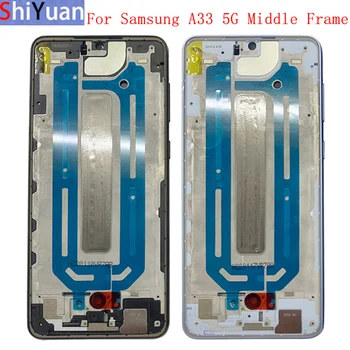 Stanovanja Sredi Okvir LCD Ploščo Plošča Plošča Šasije Za Samsung A33 5G A336 Telefon Kovinski Sredini Okvirja rezervnih Delov