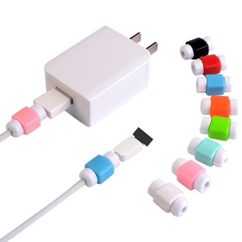 Kabel za Varovanje Podatkov v Skladu Barve Kabel Zaščitna Primeru Navijalec Kritje za iPhone USB Polnjenje