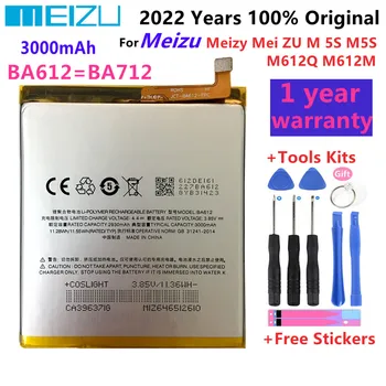 Meizu 100% Prvotne 3000mAh BA612 Baterija Za Meizu Meizy Mei zu M 5S M5S M612Q M612M Mobilnega Telefona, Baterije+Brezplačna orodja