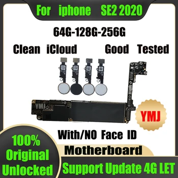 100% Preizkušen za iphone SE 2020 Motherboard 64-128-256GB Original Odklenjena Z/Brez Dotik ID Logiko odbor Podpora IOS posodobitev