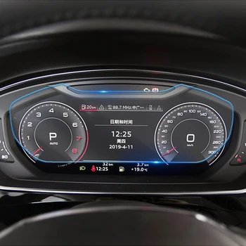 Za Audi A8 2018-2021 Avto armaturne plošče armaturne Plošče LCD Zaslon Kaljeno Steklo Zaščitno folijo Anti Scratch Dodatki