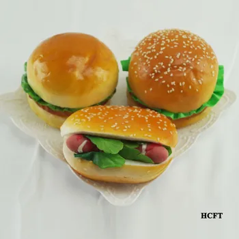 sladica pekarna hiša trgovina trgovina dekor ponarejenih simulacije Cheeseburger pršut, klobase zelenjave Listi goveji hamburger model