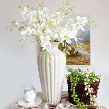 Elegantno Ples Phalaenopsis Umetne Svile Cvetja Božič Dom Ornament Šopek Poročni Centerpieces Okraski Dobave