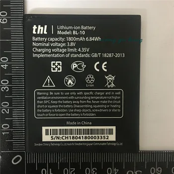 Original Baterija za THL BL-10 1800mAh Backup Li-ionska Baterija za THL BL-10 BL10 T12 Pametni Zamenjava
