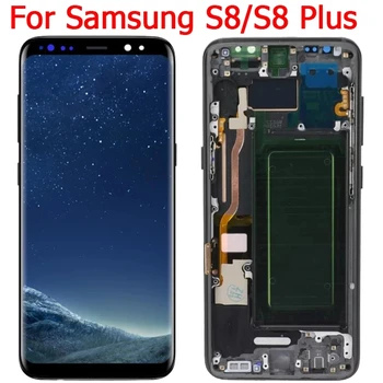 Novo S8+ Zaslon Za Samsung Galaxy S8 Zaslon LCD Okvir Original Super Amoled S8 Plus G955F G955A G950F/DS Zaslon na Dotik Skupščine