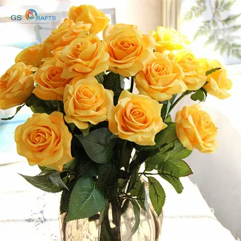 GSCRAFTS (5pcs/Veliko) 43 cm Sveže rose Umetno Cvetje Pravi Dotik rose Cvetje, Doma okraski za Stranko Poroka ali Rojstni dan