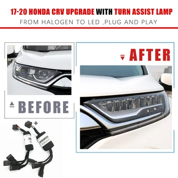 Avtomobilski Žarometi Spremembe Nadgradnjo Adapter Pas Za 17-20 Honda CRV 8 Zatiči Iz Halogenske LED Z Vključite Pomožne luči