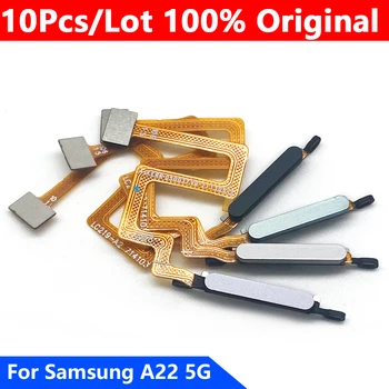 10Pcs Izvirno Novo Prstnih Senzor Gumb Domov Flex Kabel Za Samsung A22 Frigerprint Flex Ploski Kabel Promocija Za A22 4G