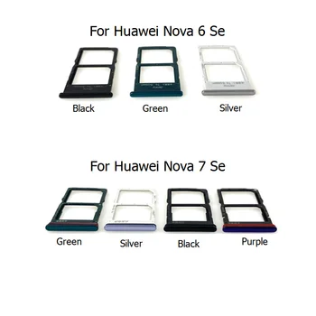 Za Huawei Nova 6 7 Se Pladenj Za Kartico Sim Imetnik Režo Socket Adapter Priključek Posode Za Nadomestne Dele