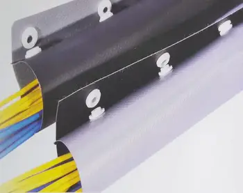 PVC black+srebrno sivi kabel povezovalnim trakom koncu trak kabel kravato dno premer cevi 10mm