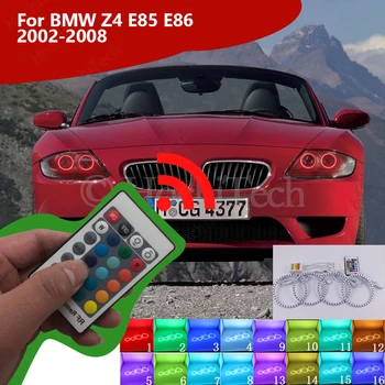 Multi-Barvni RGB LED Angel Eye Halo Obroči luči Za BMW Z4 E85 E86 2002-2008