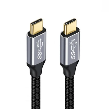 CY Tip-C USB-C USB3.1 10Gbps z E-marker 100W Podatkovni Kabel Moški-Moški