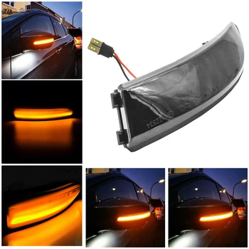 Dinamične Strani Vrat Krilo Ogledalo Indikatorji LED Luč Za Ford Fiesta MK7 B-Max