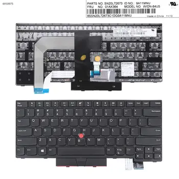 NAS Laptop Tipkovnici za ThinkPad T470 T480 ČRNI OKVIR BLACK s točko stick