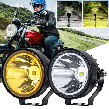 4-palčni Krog LED Spot Lahka, Ultra-Bright 12-48V Žarometi za Meglo Lučka Obračalni Lučka Vožnje Delo Svetlobe, za motorna kolesa, Avtomobile Tovornjake