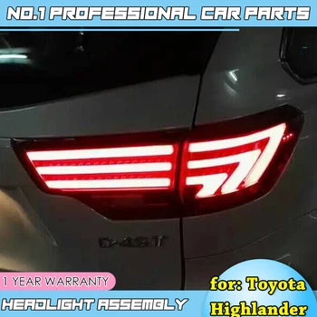 avtomobilska dodatna oprema rep luči-za Toyota Highlander 2015 2016 LED Rep Lučka zadaj prtljažnik, svetilke kritje drl+signal+zavora+obratno