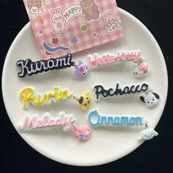 Novo Kawaii Srčkan Sanrio Hello Kitty Kuromi Mymelody Cinnamoroll Pochacco Ostra Duckbill Posnetek Headdress Božično Darilo Za Dekle
