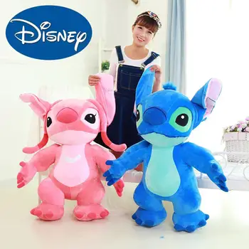 85 cm Disney Lilo & Stitch Plišastih Lutka Igrače Velikosti Stich Nagačene Živali Anime Figura Peluche Grande Otrok Igrače Darilo za Rojstni dan