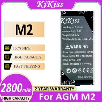 Original KiKiss Baterije M 2 2800mAh za AGM M2 Bateria