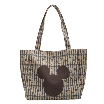 Disney Mickey mouse platno vrečko torba 2022 new Mickey mouse anvas torbico, modni tisk nakupovalna torba