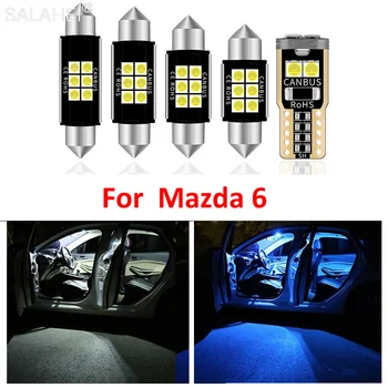 13Pcs/set LED Avto Žarnice Upgrade Kit Za leto 2014 - 2017 Mazda 6 Auto Notranje zadeve Zemljevid Dome Trunk osvetlitev registrske Tablice Dodatki