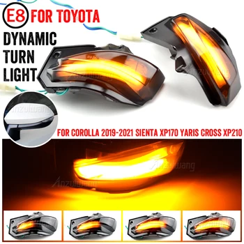 Za Toyota Sienta XP170 2019 Yaris XP210 2020 Aqua Avto LED Dinamični Obrnite Kazalnik Signala Zaporedne Strani Ogledalo Lučka Lučka