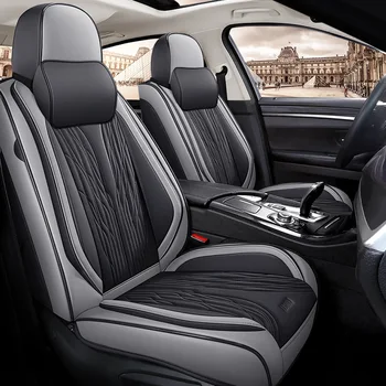 Avto Sedeža Kritje za Chevrolet Cruze AVEO Jadro malibu črni blagovne znamke luksuzni avto, mehko usnje sedeža spredaj &zadaj