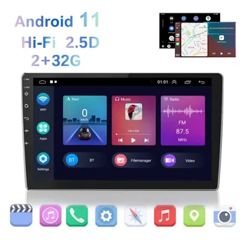 Android 11 Enotni 1 DIN Auto Radio, Carplay GPS Navi USB, WiFi