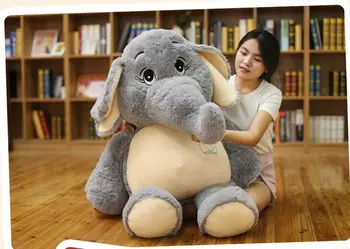 velik, lep plišastih igrač slon big polnjene slon lutka blazino lutko približno 128 cm