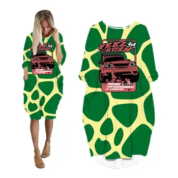 avto maxi obleke za ženske leopard tiskanja ulične plus velikost dolg rokav punk grunge obleke, ženske obleka ženska obleka ženska