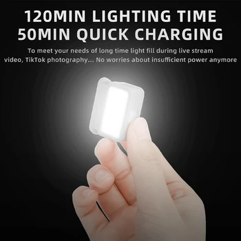 Sunnylife Fill Light Prenosni Telefon Objemka Zatemniti 3000-6500K 25LUX 0 6m Streljanje Lučka Živo Fotografija
