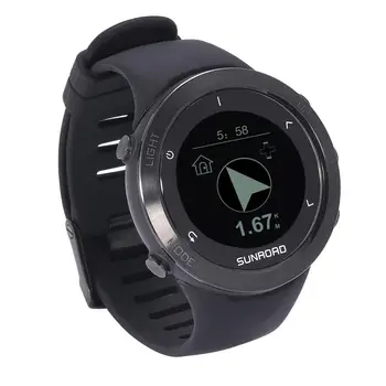 Sunroad GPS Smart ogledate športno uro z Vojsko Nepremočljiva Srčni utrip Višinomer Tek Triatlon za Digitalno ročno uro za Moške